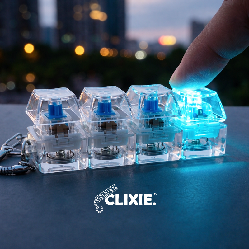 Clixie™ - LED Fidget Keychain