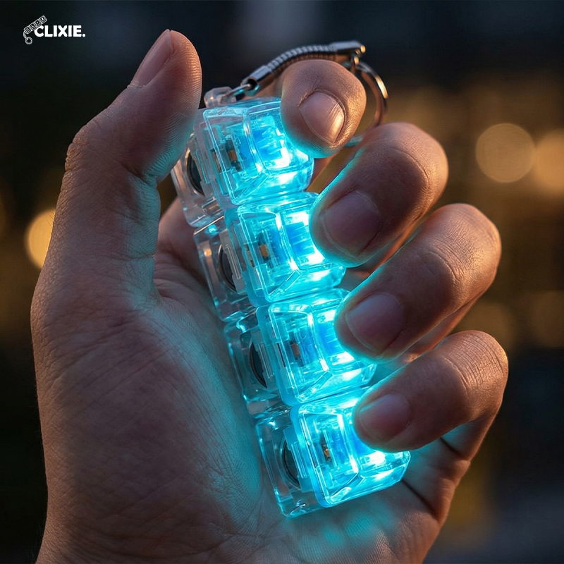Clixie™ - LED Fidget Keychain